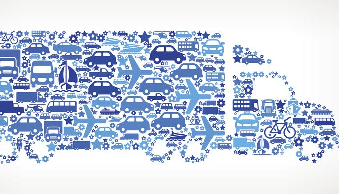 Transportation methods graphic