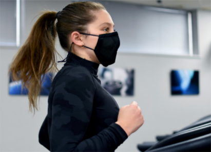 Running while using the GYM DOME mask